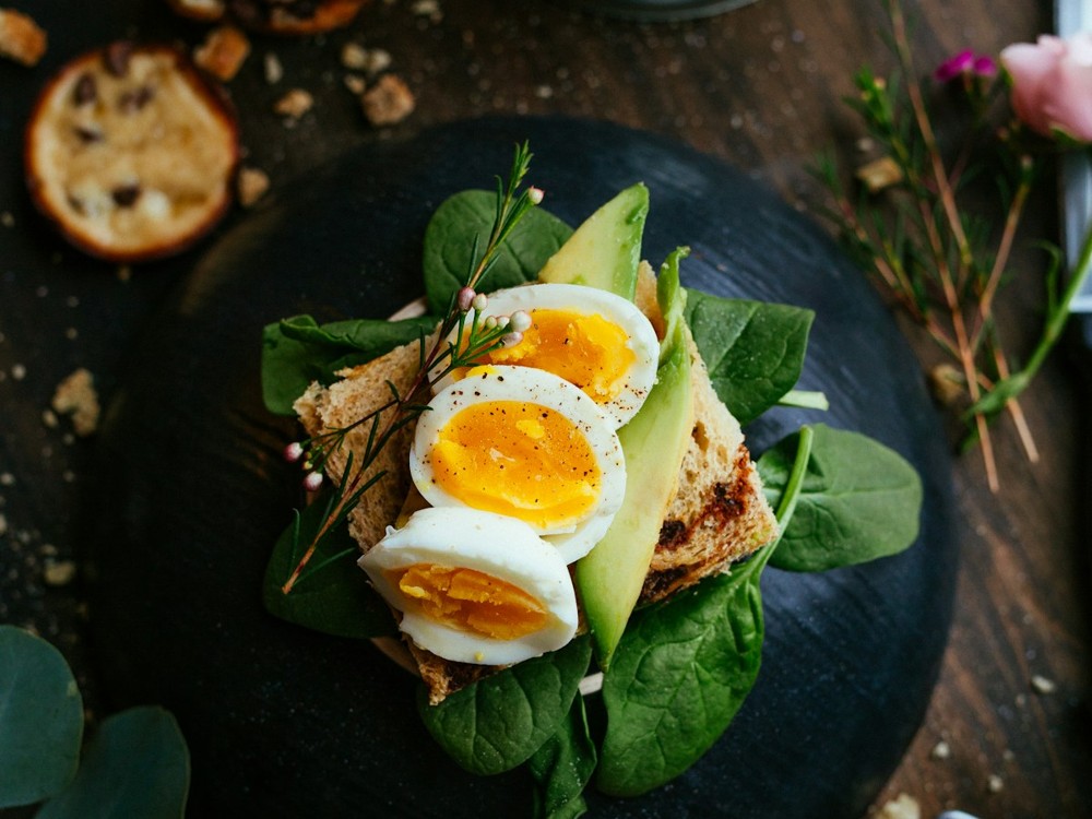 Eggs on a plate